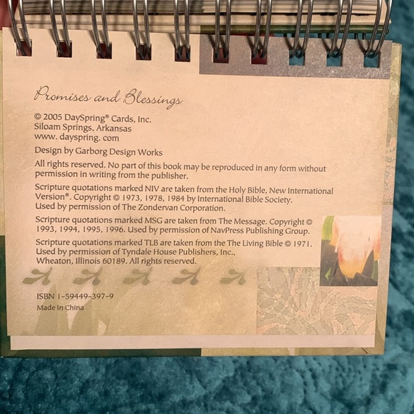 Promises & Blessings Perpetual Calendar - Picture 3 of 7